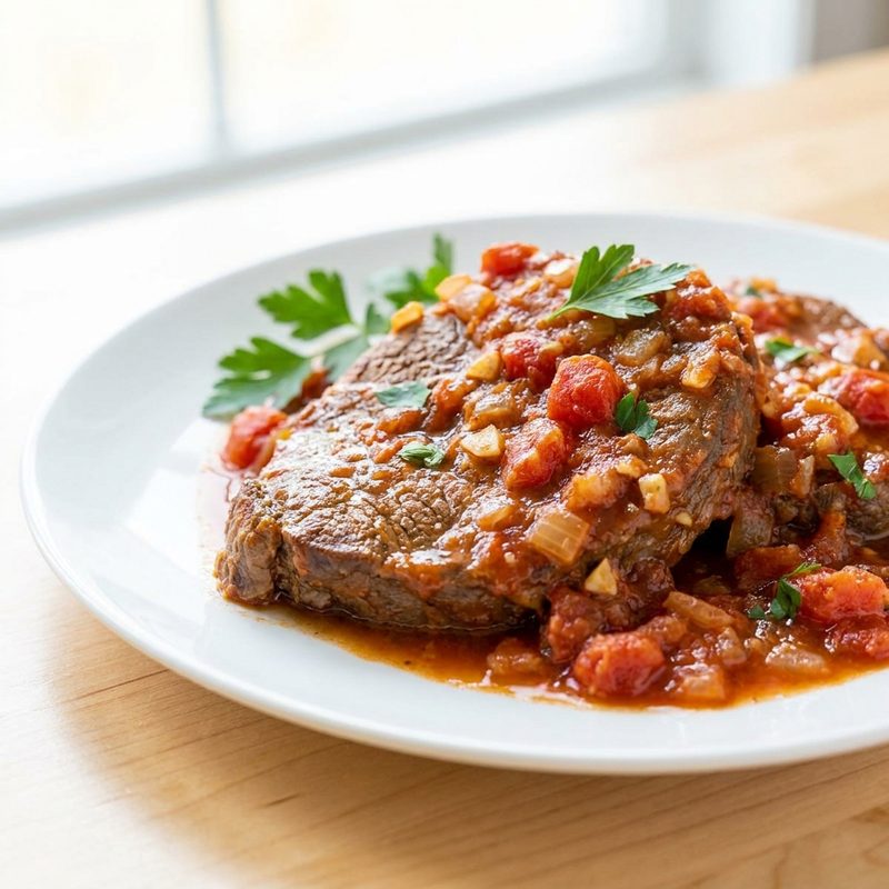 HCG Diet Crockpot Swiss Steak