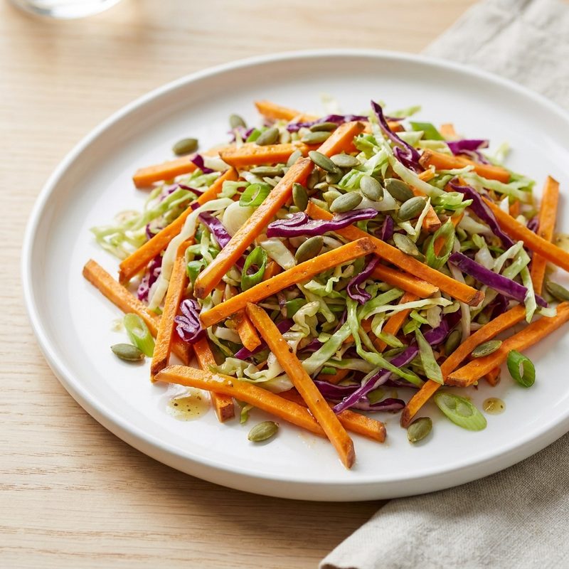 Low Carb Sweet Potato Cabbage Slaw