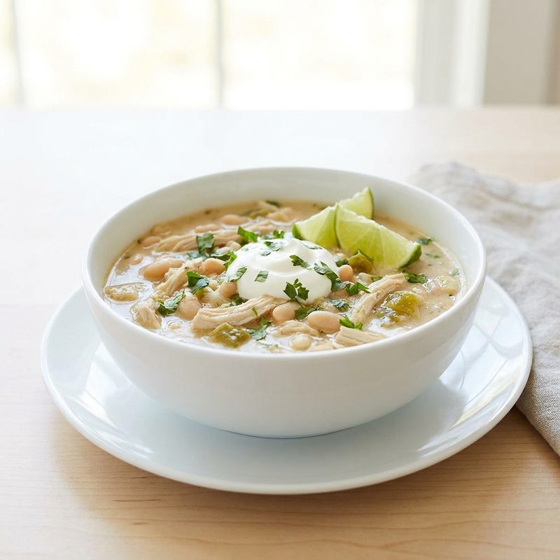 Slow Cooker White Bean Chicken Chili