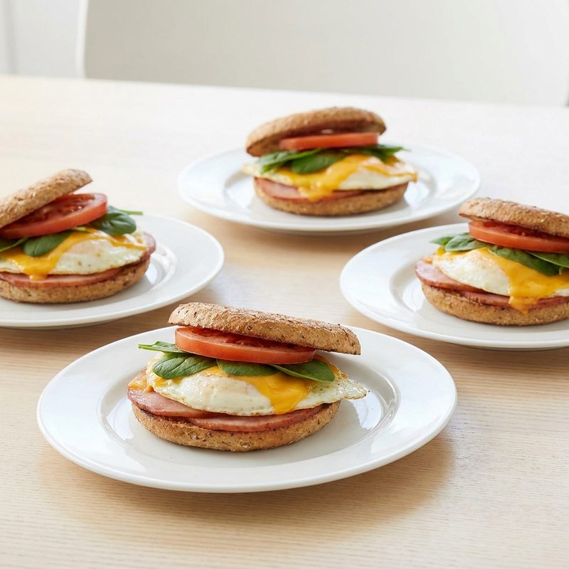 South Beach Diet Canadian Bacon Bagel