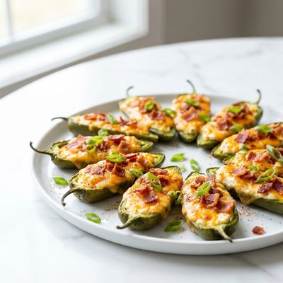 Appetizer Cheese Bacon Jalapeno Rellenos