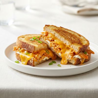 Buffalo Chicken Grilled Cheese Sandwich