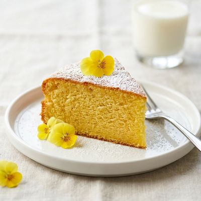 Eggless Golden Yellow Cake Quick Cake Dessert Recipe Divine Taste with Anushruti